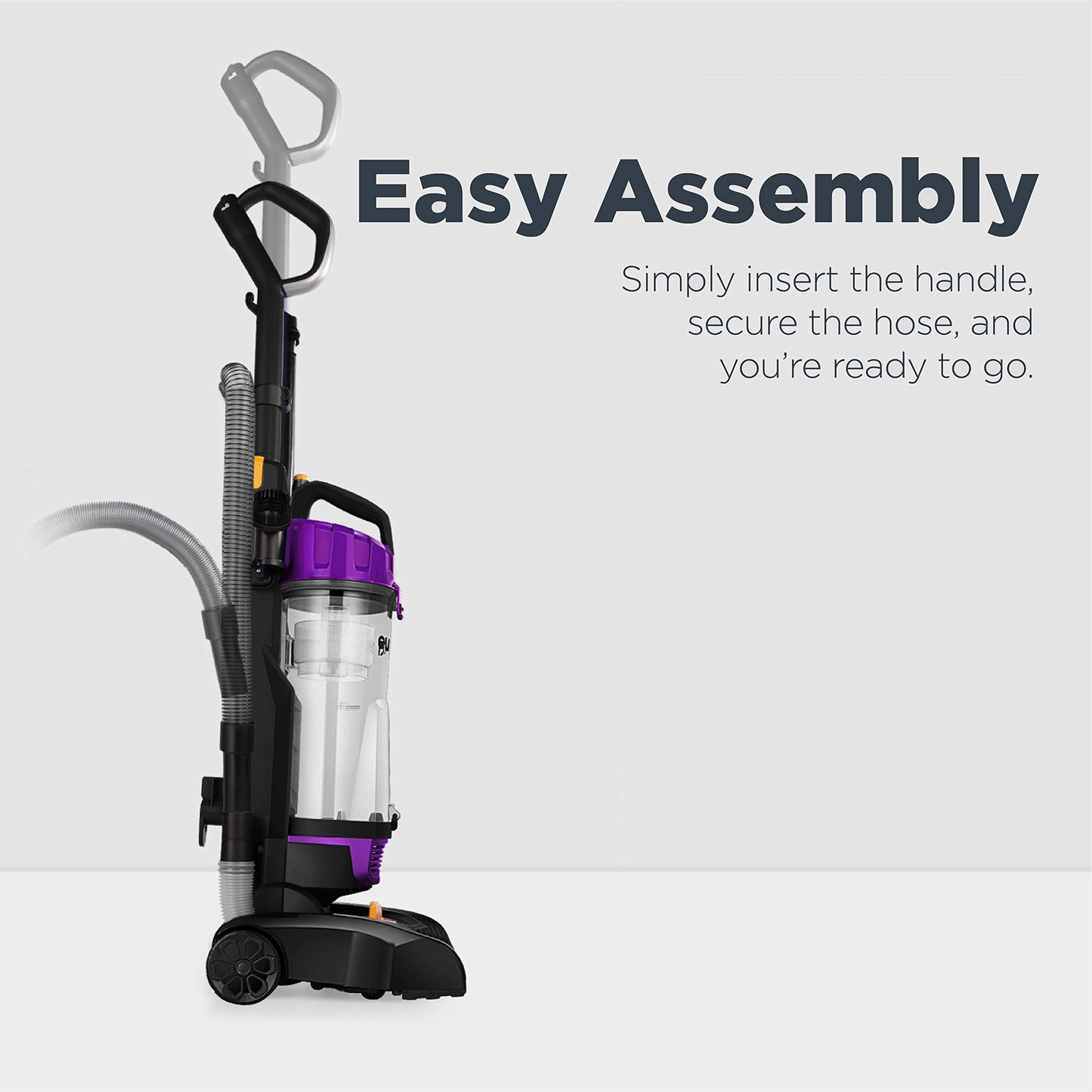 Eureka PowerSpeed Lightweight Upright Vacuum Cleaner for Carpet and Hard Floor, Powerful Bagless Upright Vacuum Cleaner for Home Pets, NEU181A, Blue