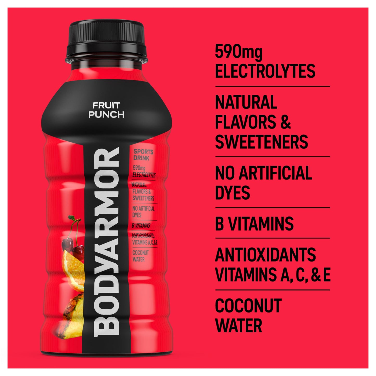 BODYARMOR Sports Drink, Strawberry Banana, Electrolyte Drink Hydration, 12 Fl Oz Bottles (8 Pack), Flavored Coconut Water with B Vitamins & Antioxidants