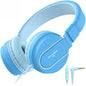 AILIHEN I35 Kids Headphones for School with Mic, 93dB Safe Volume, Orange
