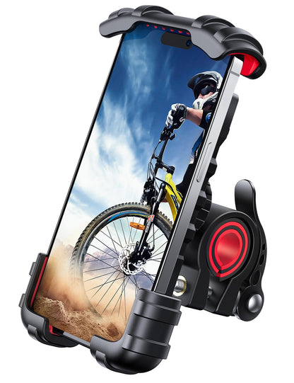 Lamicall Bike Phone Holder Motorcycle Mount - One-Hand Operation, Lockable