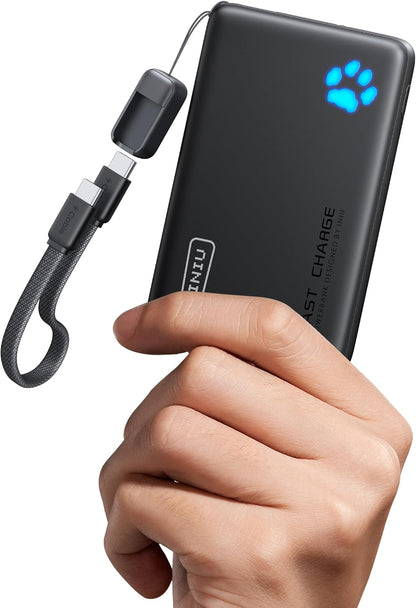 INIU 10000mAh 45W Fast Charging Portable Charger, Smaller Travel Power Bank