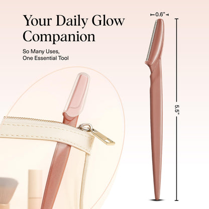 Kitsch Dermaplane Razor for Women Face – Terracotta, 12 pcs