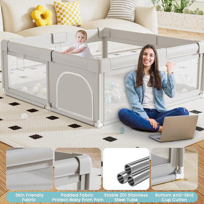 Hiaksedt Baby Playpen 50x50 Inch, Play Pens for Babies and Toddlers