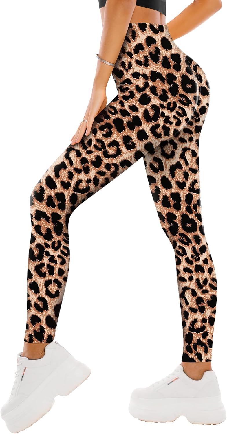 SINOPHANT High Waisted Leggings for Women - Full Length Capri Buttery Soft Yoga Pants for Workout Athletic