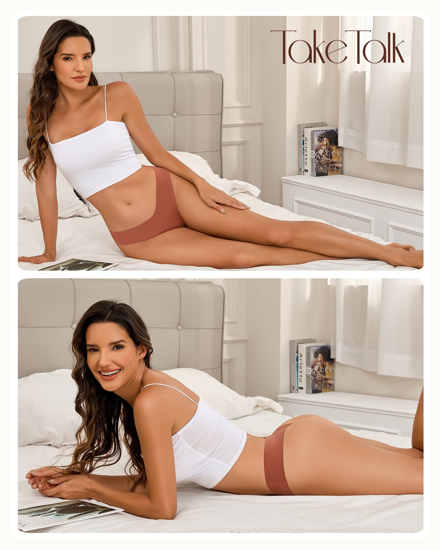 Take Talk Underwear Womens 9 Pack Seamless Thongs No Show Workout Panties
