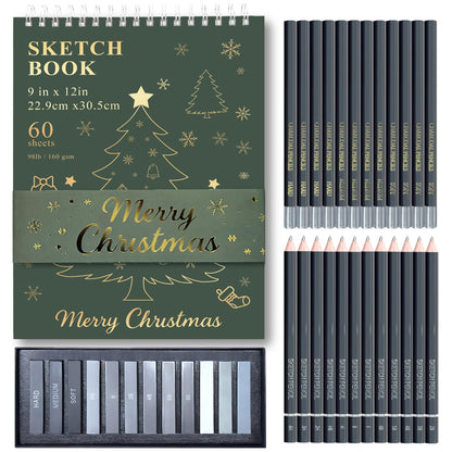 Fuxi 9" x 12" Sketch Book_Top Spiral Bound Sketchbook_100Sheets 68lb/100gsm