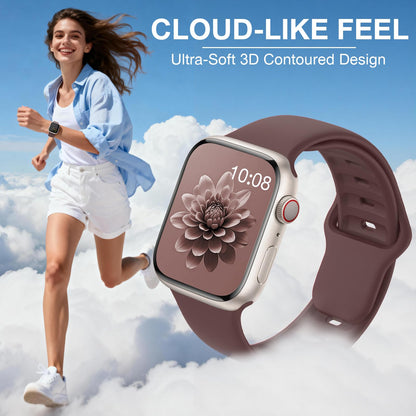 10 Pack Silicone Sport Bands Compatible with Apple Watch Band Women Men