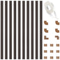 Wire Hider, 157in Delamu Cord Hider Wall, Paintable Wire Covers for Cords, TV Cable Hider Wall Kit, Cable Covers Raceway, Cable Management Hide TV Cords for Wall Mount TV, 10XL15.7 W0.95 H0.55in Brown