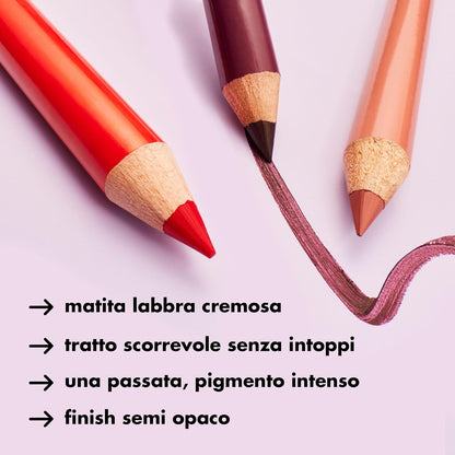 e.l.f. Cream Glide Lip Liner, Highly-Pigmented Pencil For Shaping & Sculpting Lips, Semi-Matte Finish, Vegan & Cruelty-Free