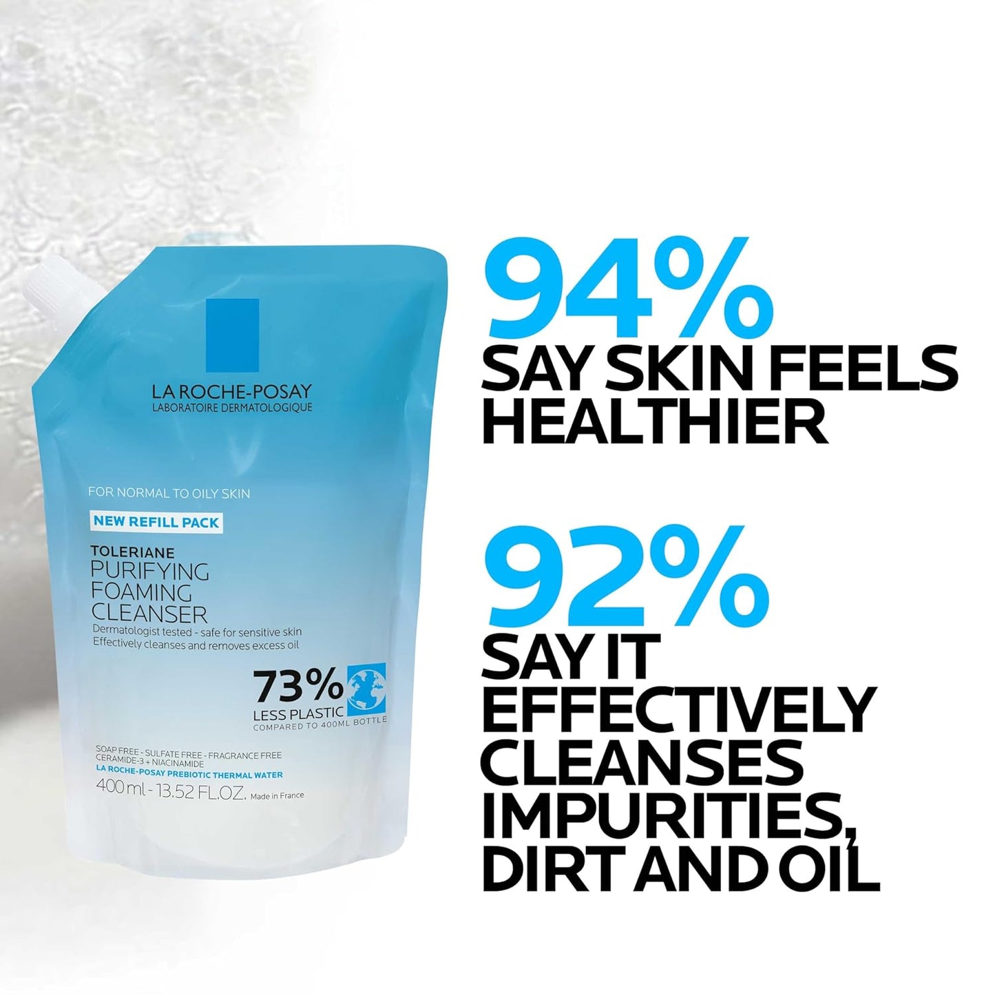 La Roche-Posay Toleriane Purifying Foaming Facial Cleanser with Niacinamide