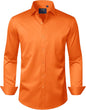 J.VER Men's Dress Shirts Solid Long Sleeve Stretch Wrinkle-Free Formal Shirt Business Casual Button Down Shirts