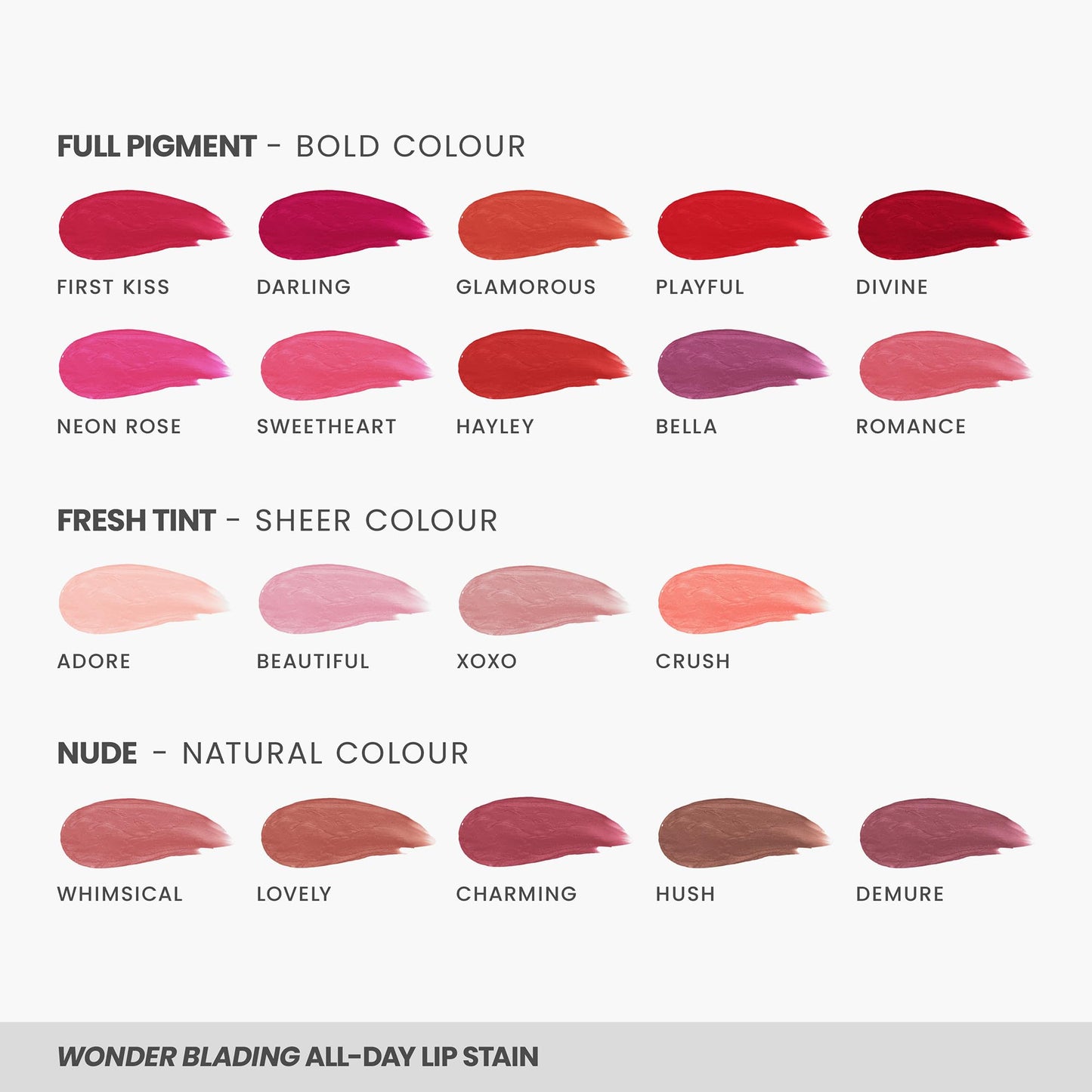 Wonderskin Lip Stain – Long Lasting, Waterproof, Lip Tint Peel Off Masque