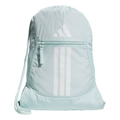 adidas Alliance Sackpack – Drawstring Backpack for Sports, Small Gym Bag, Preloved Teal Green/Black/3, OSFA