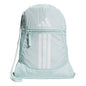 adidas Alliance Sackpack – Drawstring Backpack for Sports, Small Gym Bag, Preloved Teal Green/Black/3, OSFA