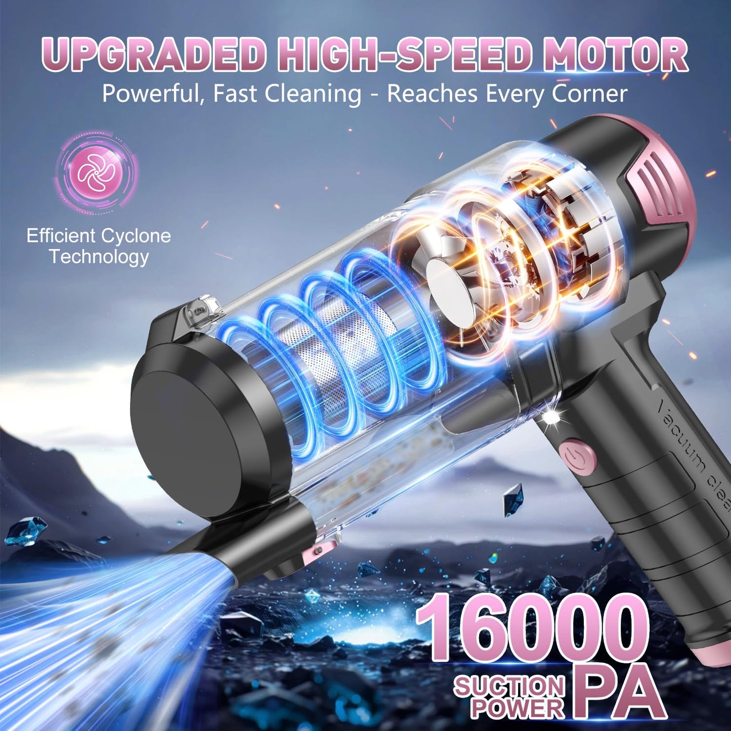 KMM Handheld Car Vacuum Cleaner, Hand Held Vacuum Cleaner and Air Duster