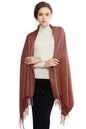 RIIQIICHY Women's Fringe Shawl Wrap Pashmina Scarf for Wedding Evening