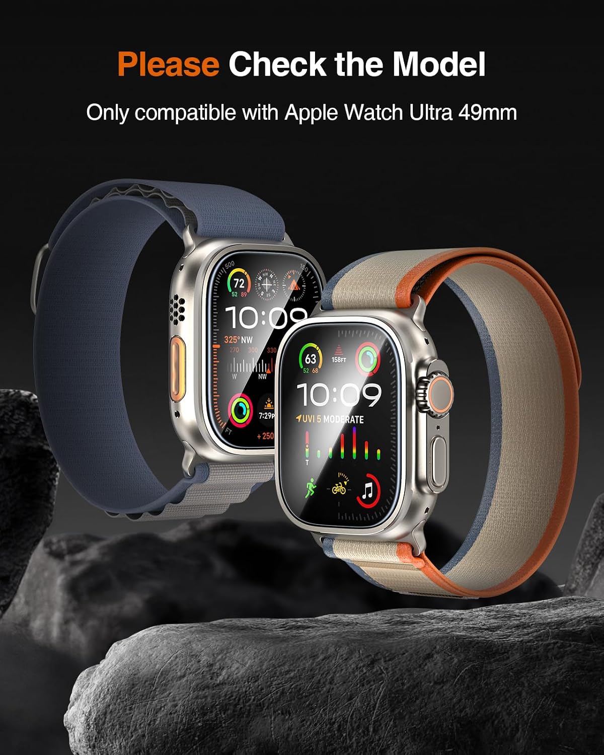 LK 3 Pack for Apple Watch Ultra/Ultra 2 / Ultra 3 Screen Protector 49mm