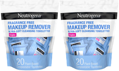 Neutrogena Makeup Remover Towelettes, Daily Single Face Towelettes, 20 Ct