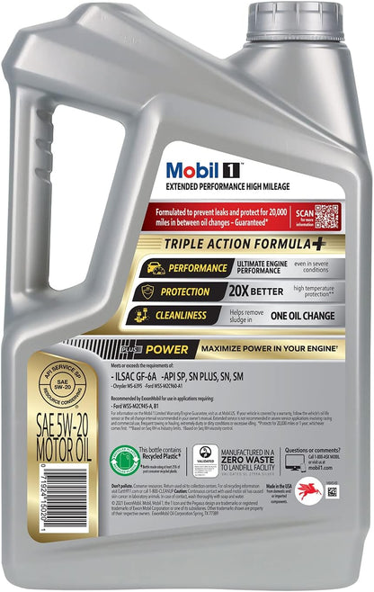 Mobil 1 European Car Formula Full Synthetic Motor Oil 0W-40, 5 Quart