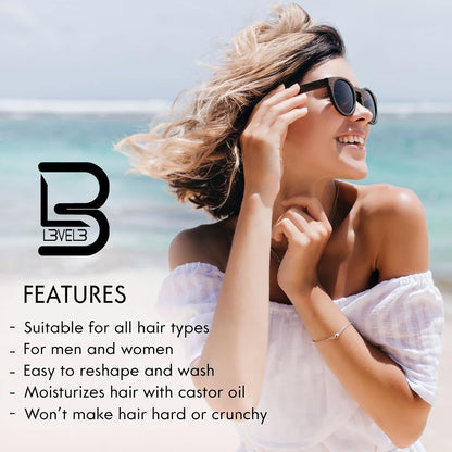 L3 Level 3 Sea Salt Spray for Hair, Texturizing, Beachy Waves, 8.45 fl oz
