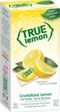 TRUE LEMON Water Enhancer, Bulk Dispenser, 100 Count (Pack of 1), 0 Calorie Drink Mix Packets For Water, Sugar Free Lemon Flavoring Powder Packets