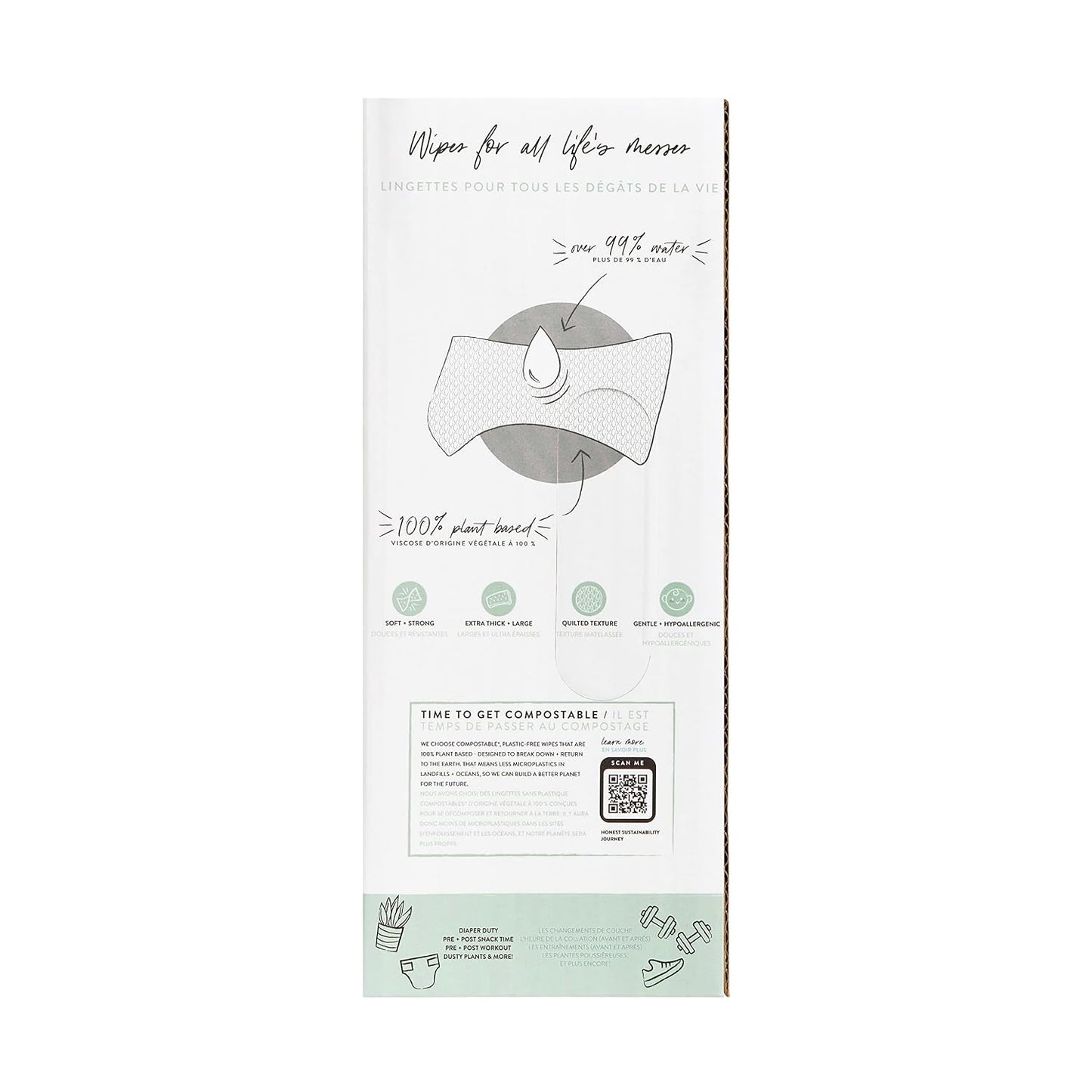The Honest Company Multi-Use Baby Wipes, Pattern Play, 720 Count