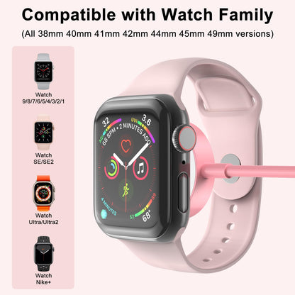 6.6FT Long for Apple Watch Charger USB Magnetic Fast Charging Cable Portable Wireless Charging Accessories Compatible with iWatch Series 11/10/9/8/7/6/5/4/3/2 Ultra 3/2/SE