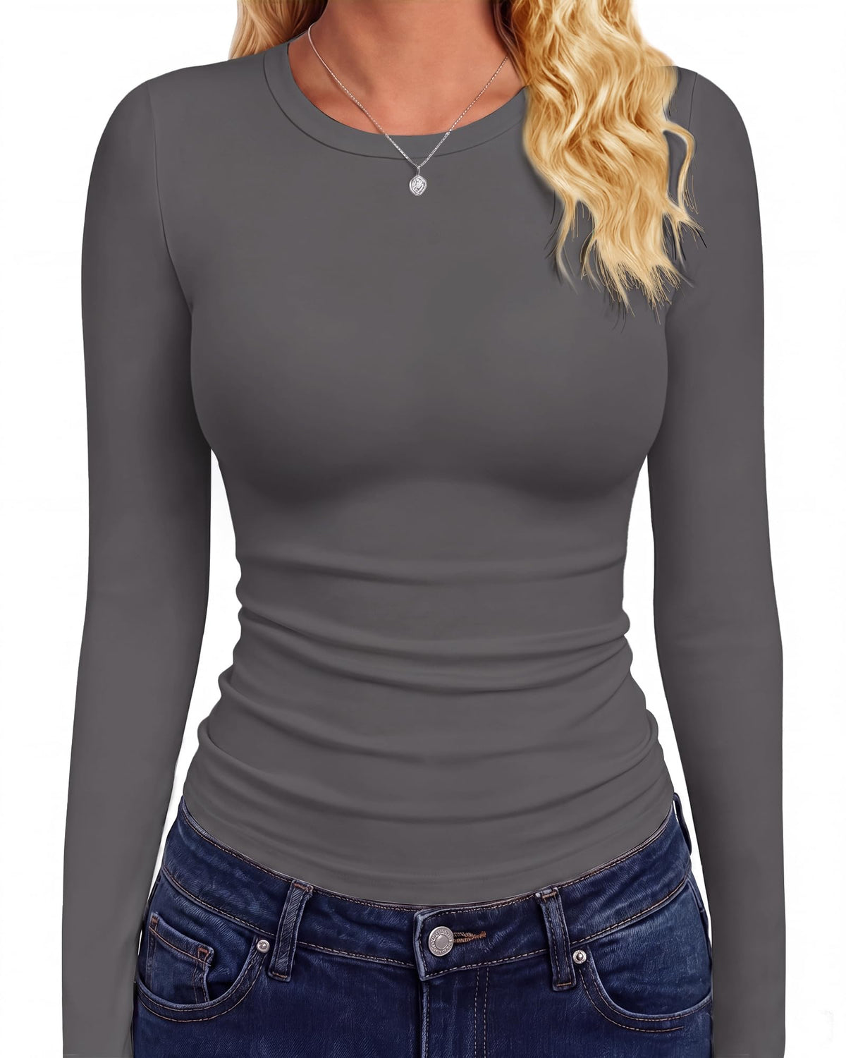 GAYHAY Long Sleeve Shirts for Women Tops Fitted Clothes Fall Fashion 2026