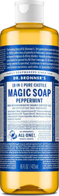 Dr. Bronner's Peppermint Pure-Castile Liquid Soap, Hand Soap, 32 oz