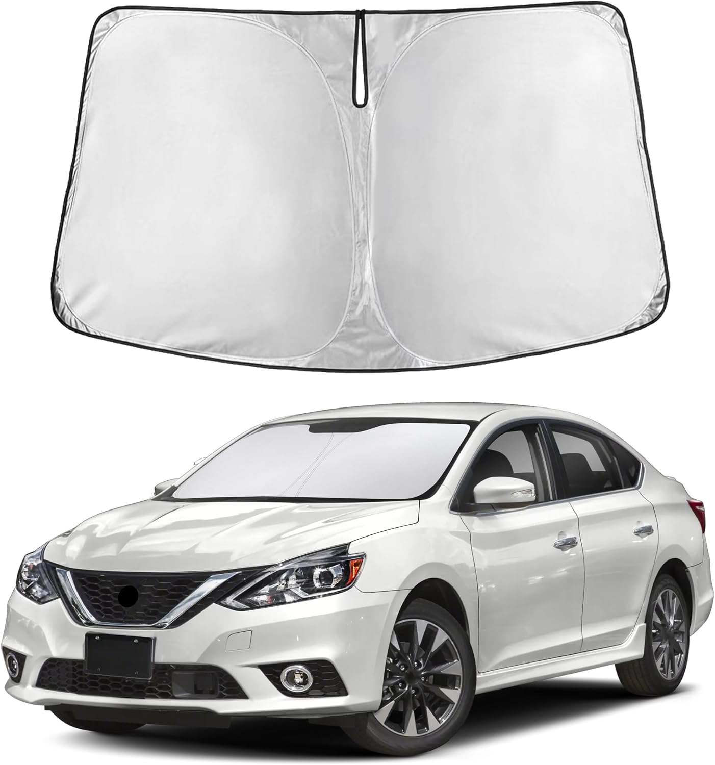 Autovir Windshield Sun Shade, 2017-2026 Tesla Model 3 & Y, 280T Visor Shade