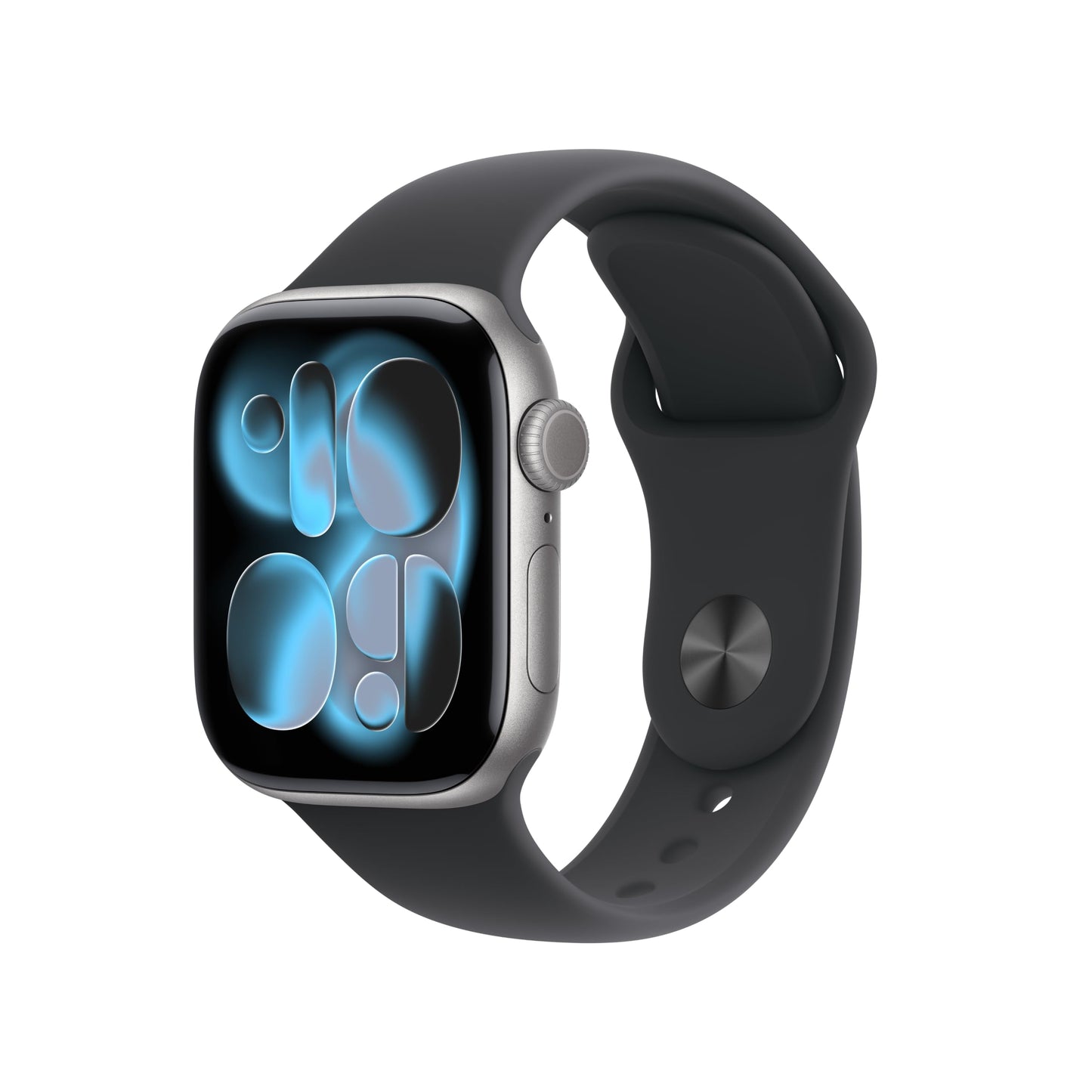 Apple Watch Series 11 [GPS 46mm] Smartwatch with Jet Black Aluminum Case with Black Sport Band - M/L. Sleep Score, Fitness Tracker, Health Monitoring, Always-On Display, Water Resistant