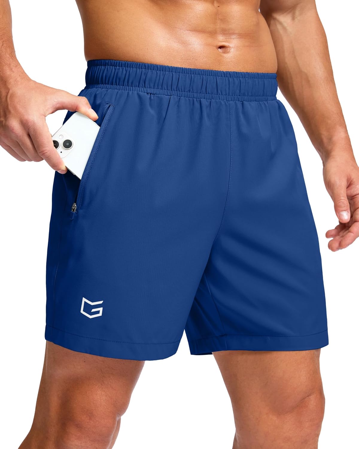 G Gradual Men's Athletic Running Shorts with 2 Zipper Pockets 7"/ 5"/ 9"