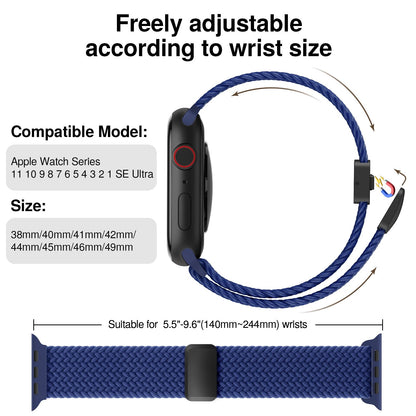 Braided Stretchy Magnetic Band Compatible with Apple Watch Bands Women Men