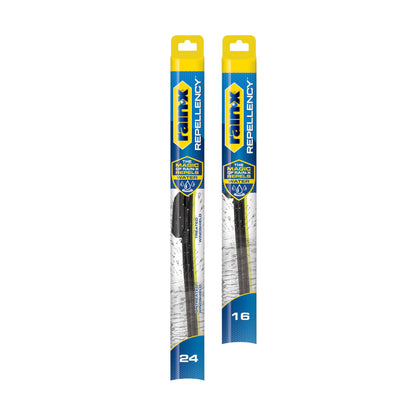 Rain-X 810348 Repellency Water Repellent Wiper Blades, 26" & 16" Windshield Wipers, All Weather Streak-Free for Enhanced Visibility w/Water Repellency Formula [Amazon Exclusive]