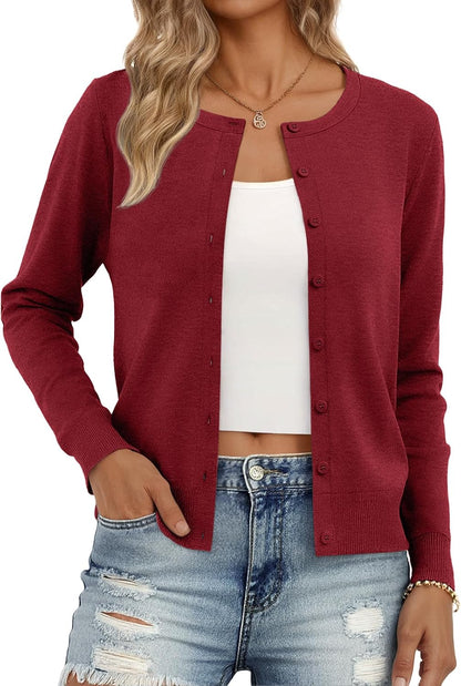 Trendy Queen Women's Lightweight Knit Cardigan