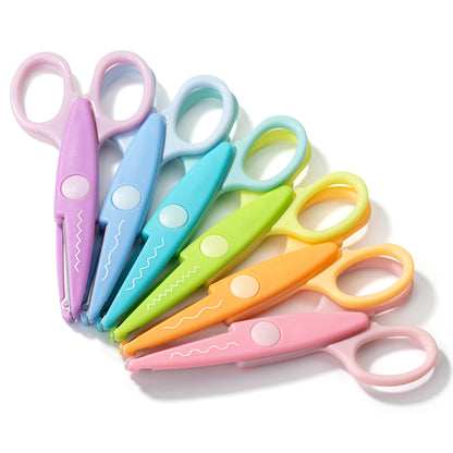 Mr. Pen- Craft Scissors Decorative Edge, 6 Pack, Bright Zig Zag Scissors