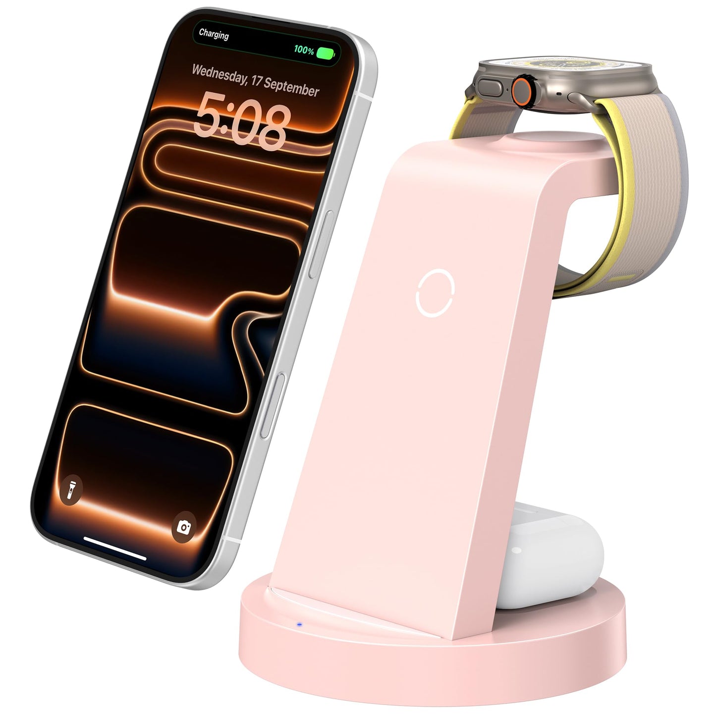 Anlmz 3 in 1 Charging Station - Wireless Charger for Apple Multiple Devices