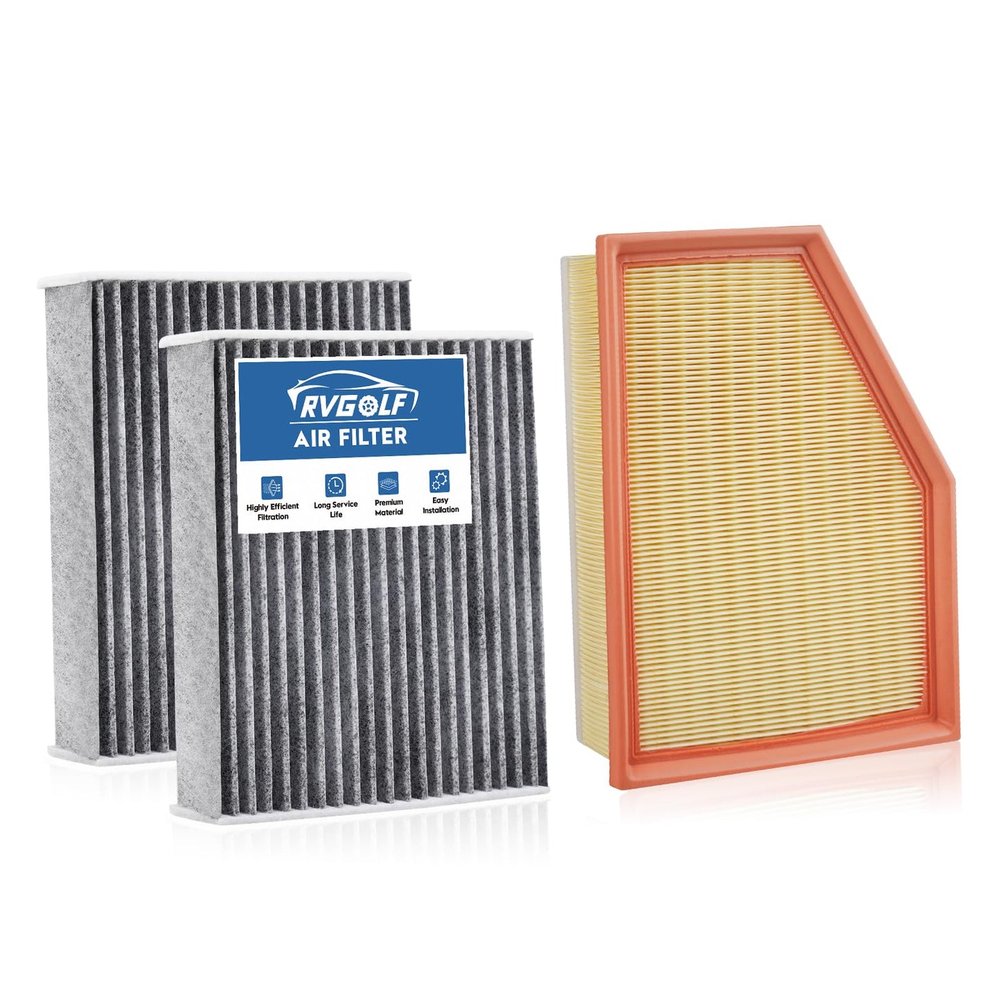 Engine+Cabin Air Filter Fit for 2014-2020 Rogue, 2017-2022 Rogue Sport