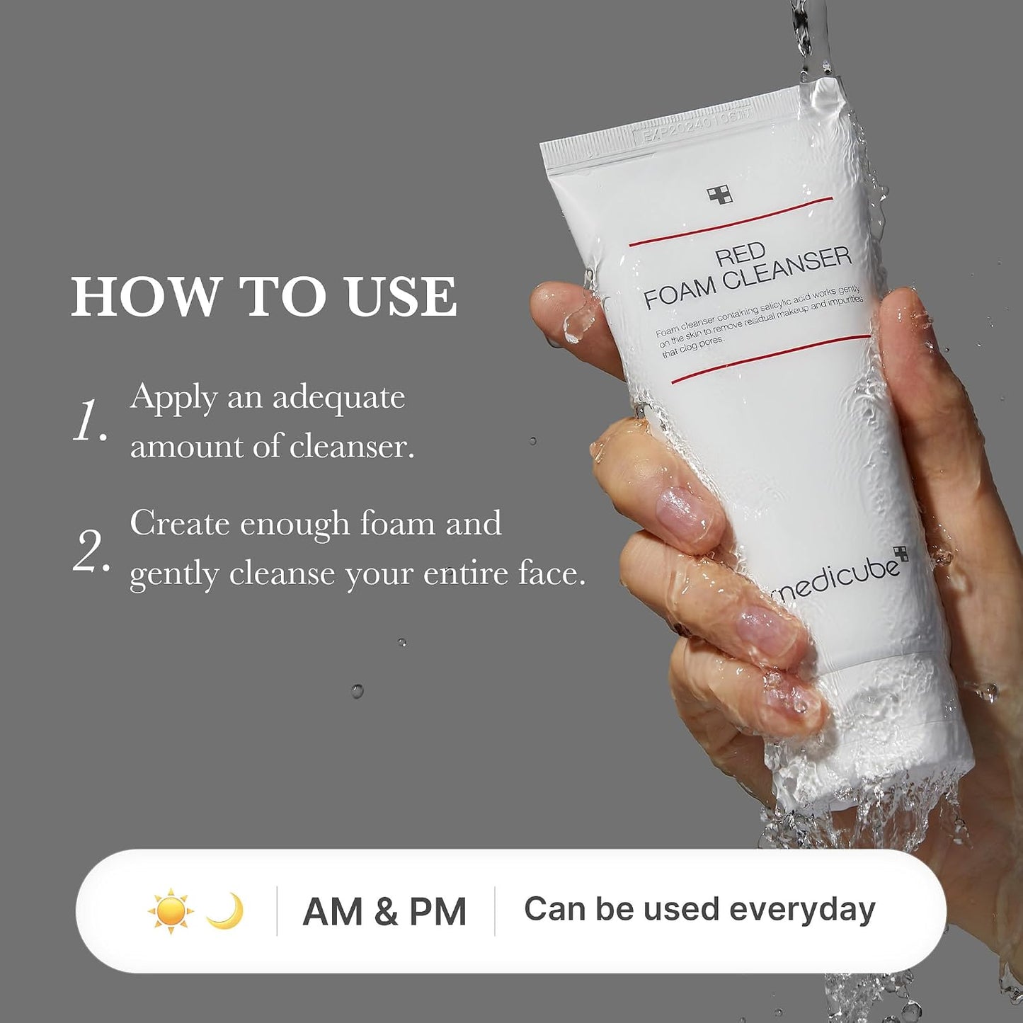 medicube Facial Cleanser Turmeric Capsule Foam Cleanser