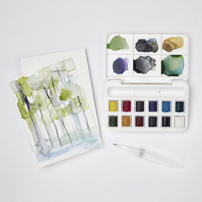Winsor & Newton Cotman Watercolor Paint Set, Sketchers' Pocket Set