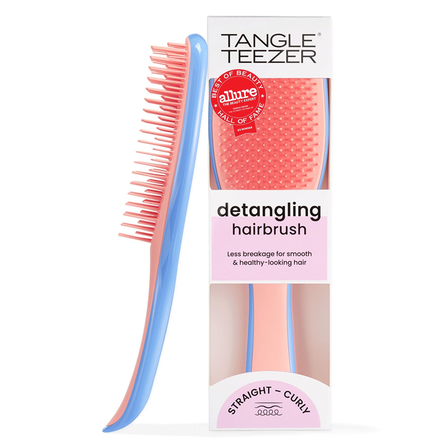 Tangle Teezer Ultimate Detangler Brush, Straight to Wavy, Liquorice Black