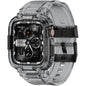 amBand Bands Compatible with Apple Watch 9/8/7/6/5/4 & SE 3/2/1 45mm/44mm Case for Men, M1 Sport Series Rugged Case Protective Cover for iWatch SE3/SE2/6/SE/5/4 44/45 mm Men Black