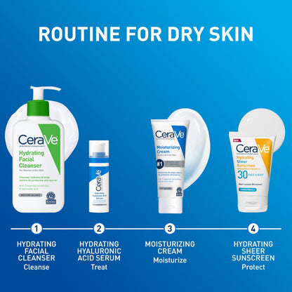 CeraVe Moisturizing Cream, Face & Body Moisturizer for Dry Skin, 19oz