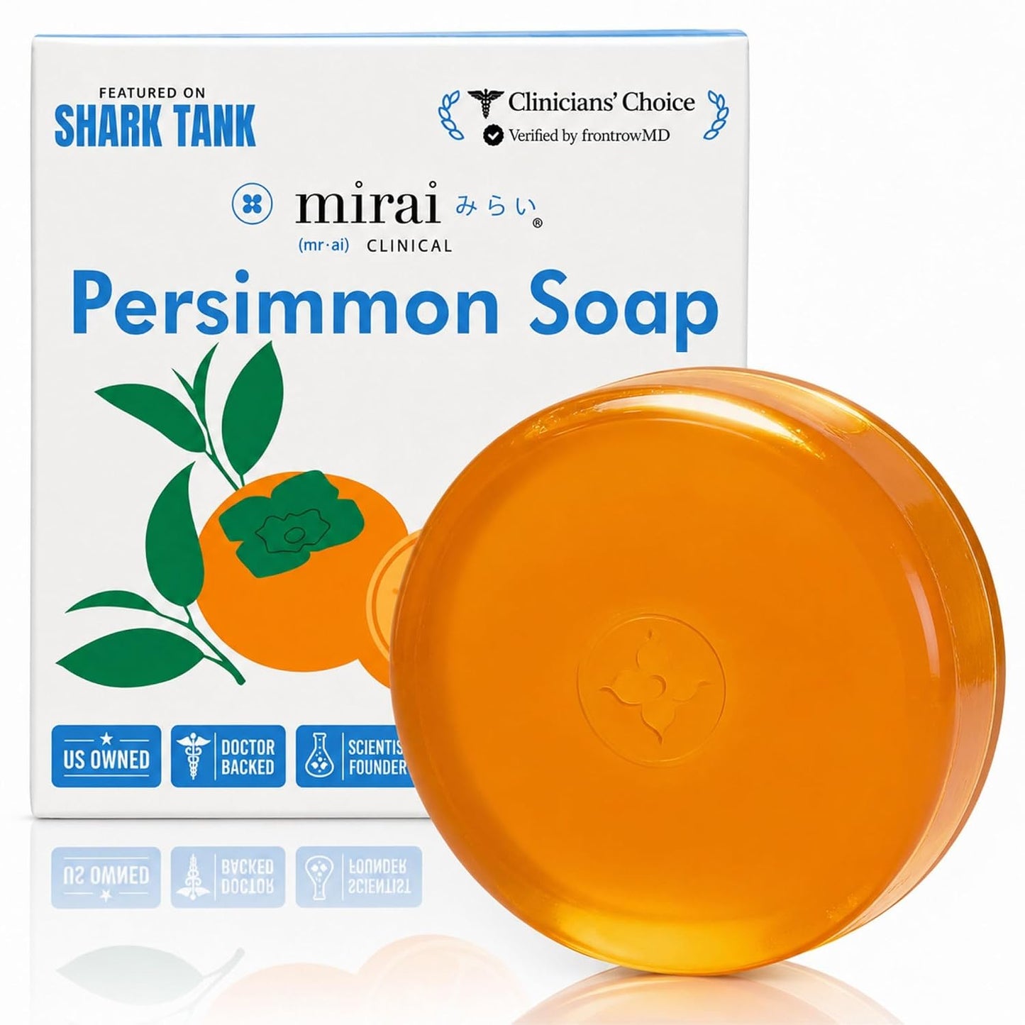 Mirai Clinical Persimmon Soap for Old People Smell,Nonenal® Odor Eliminator