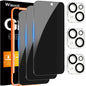 Wiaocit Tempered Glass Privacy Screen Protector for iPhone 15 Pro