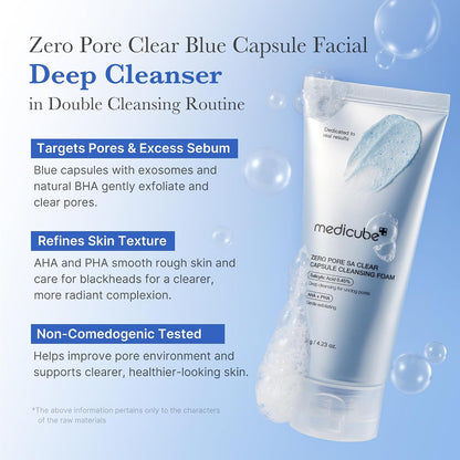 medicube Facial Cleanser Turmeric Capsule Foam Cleanser