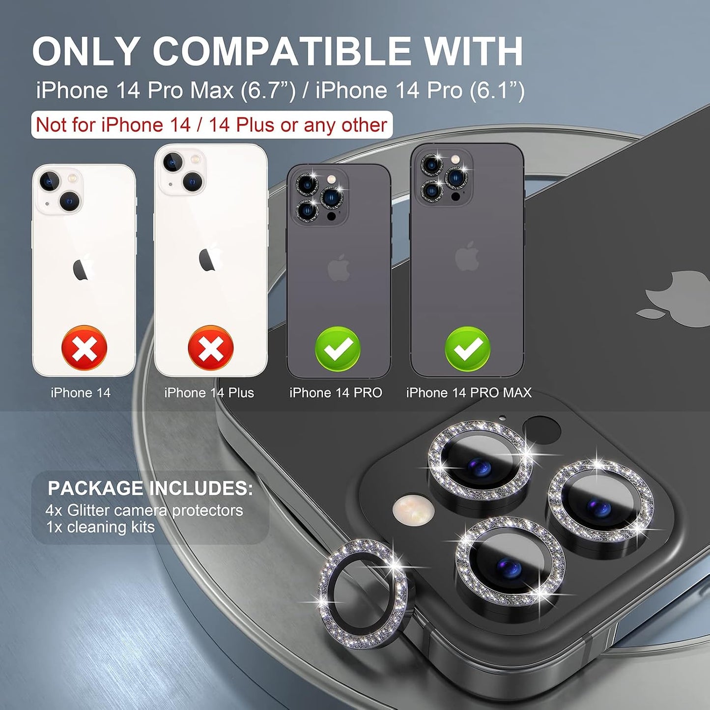 Choiche for iPhone 16 Pro/iPhone 16 Pro Max Camera Lens Protector