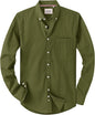 Alimens & Gentle Mens Solid Oxford Shirt Long Sleeve Dress Shirt Work Casual Button Down Shirts with Pocket