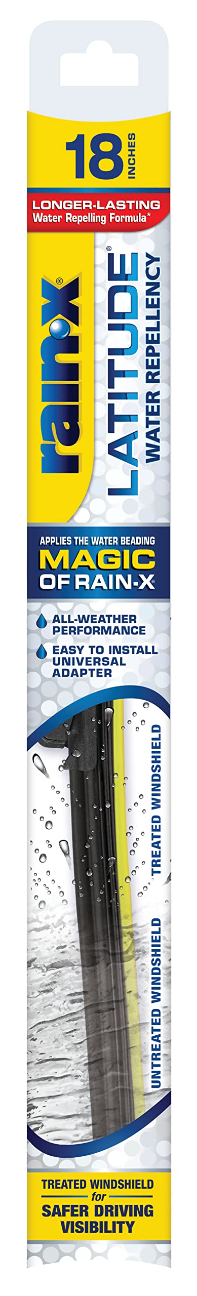 Rain-X 810348 Repellency Water Repellent Wiper Blades, 26" & 16" Windshield Wipers, All Weather Streak-Free for Enhanced Visibility w/Water Repellency Formula [Amazon Exclusive]