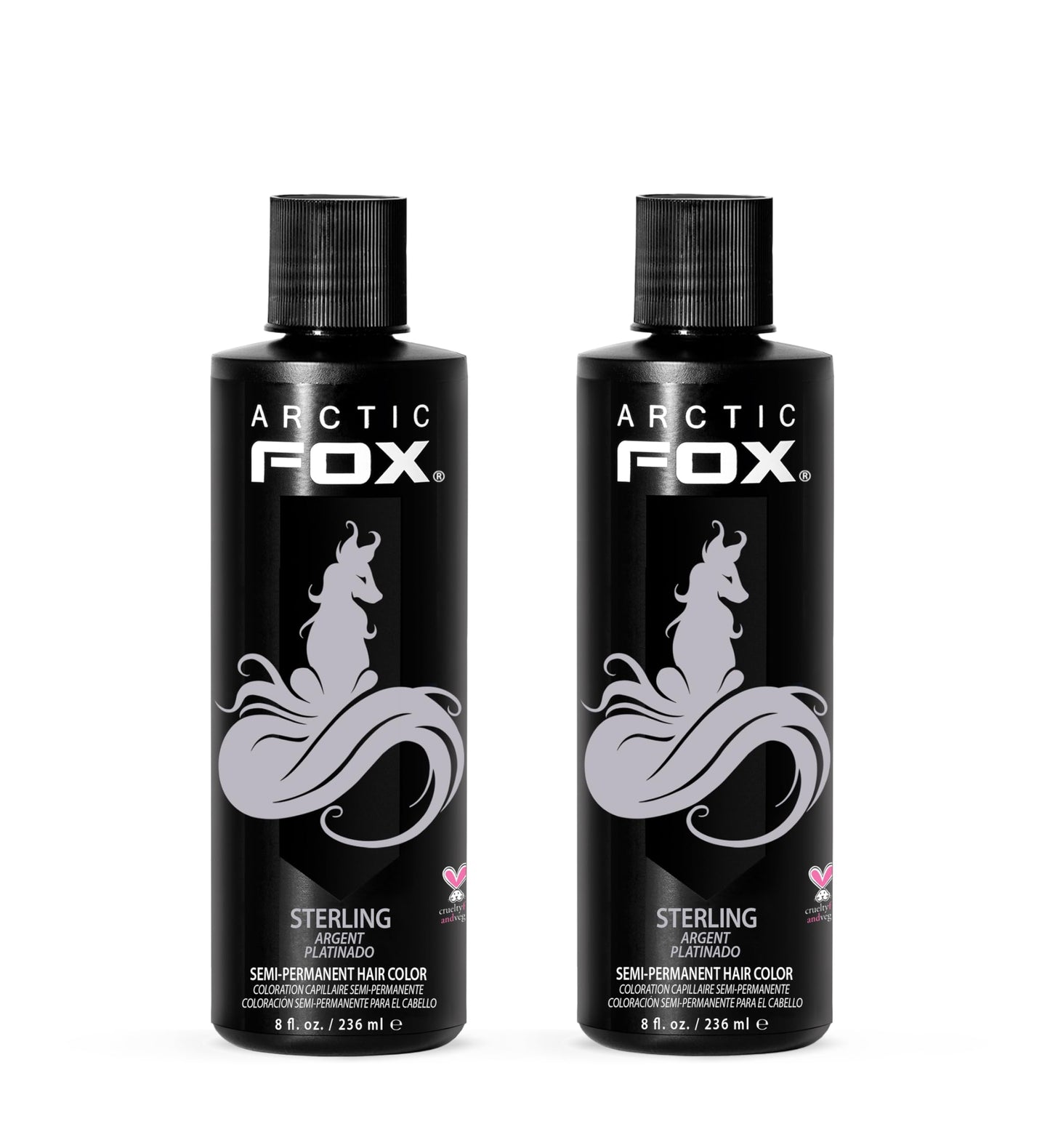 ARCTIC FOX Semi-Permanent Hair Dye - Sunset Orange, Vegan - 2 x 8 oz